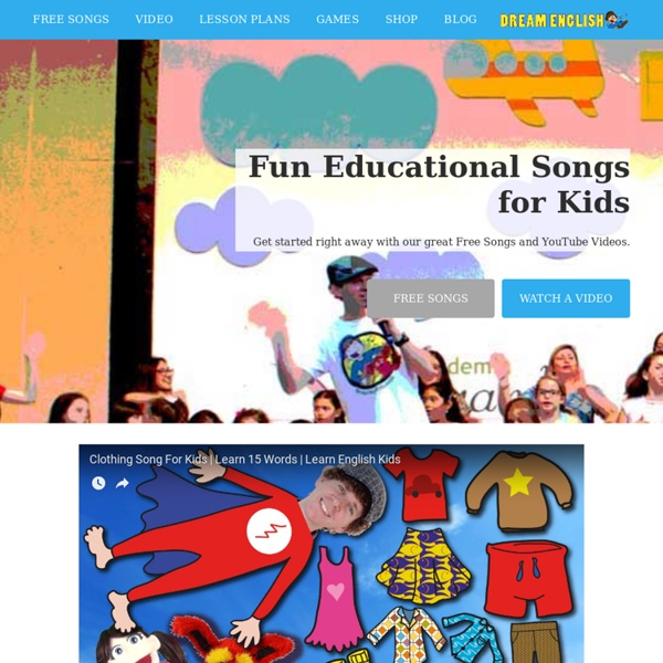 Dream English Kids Songs, free mp3 song downloads,flashcards and lesson ideas,let's sing!