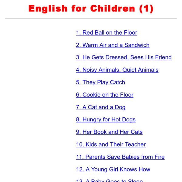 English for Children (1A)