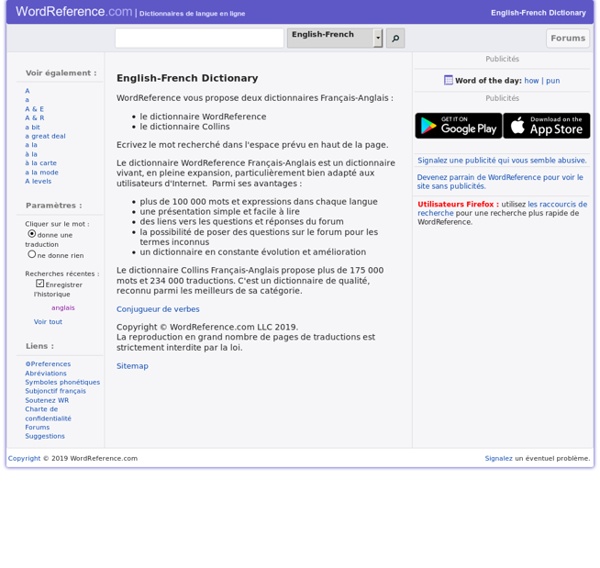 Word Reference EnglishFrench Dictionary Pearltrees