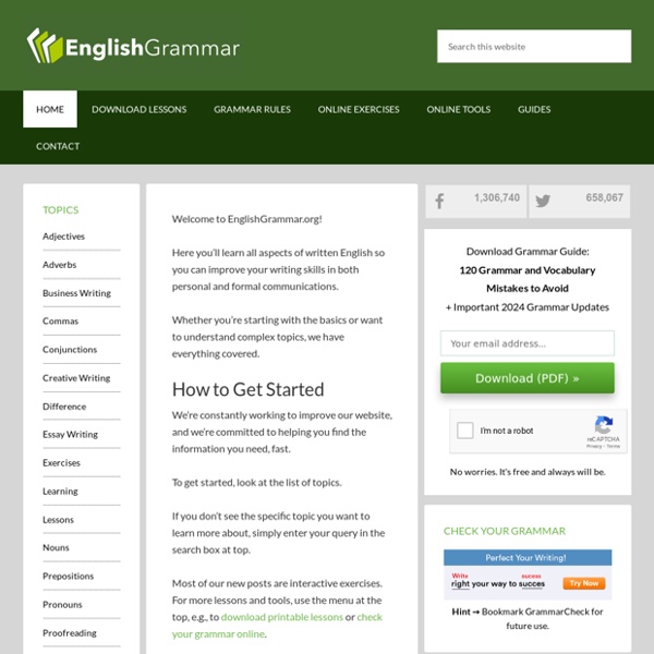 English Grammar – Your guide to error-free writing