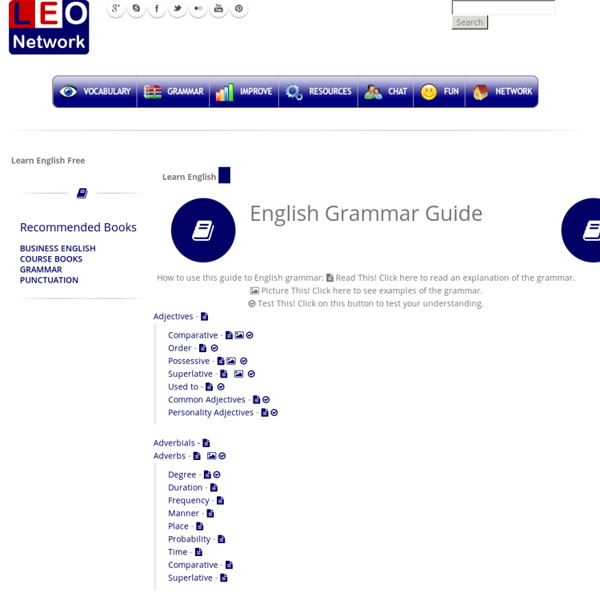 Learn English Grammar - English Grammar Guide - English Learning Online