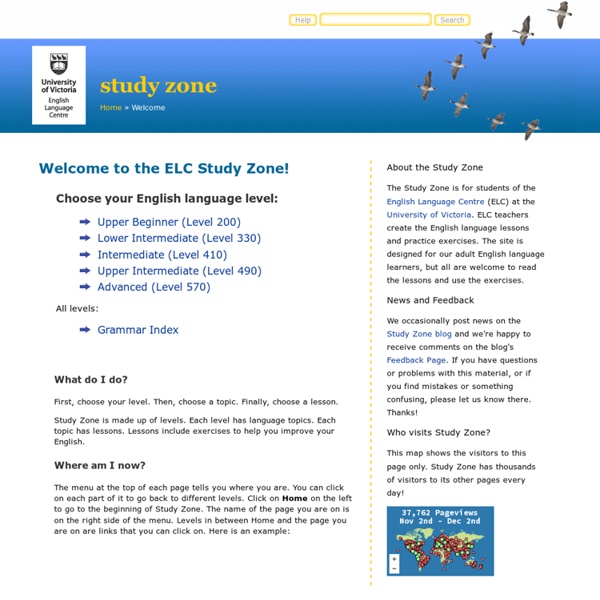 English Language Centre Study Zone: Welcome!