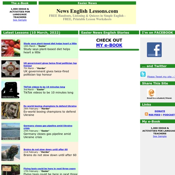 News English Lessons: Free Lesson Plans for Current Events