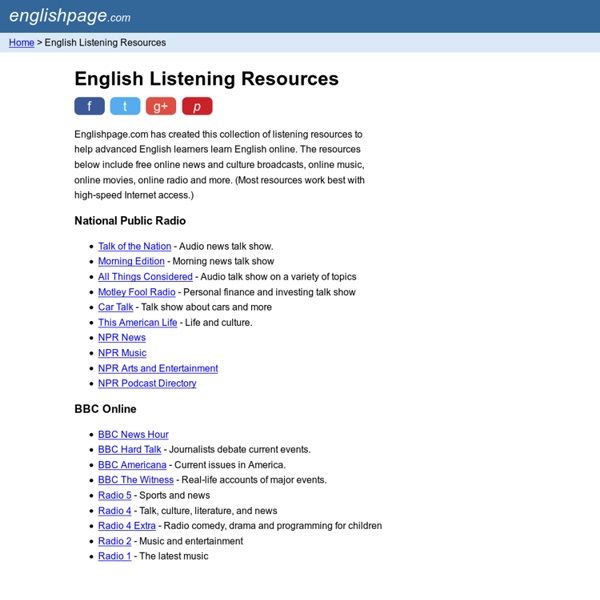 English Listening Resources