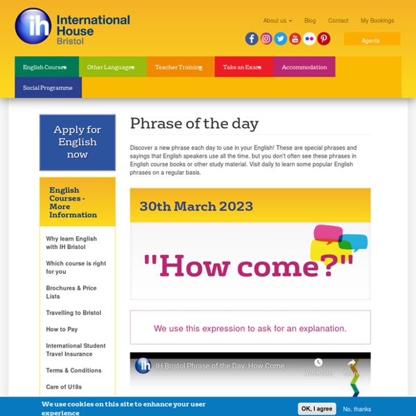 English Phrase of the Day - Get a New Phrase Every Day