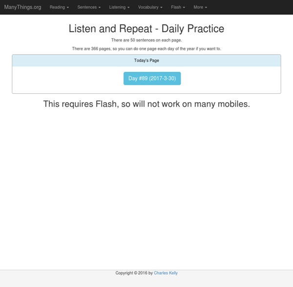 American Engish Pronunciation: Listen and Repeat Machine (Daily Practice)