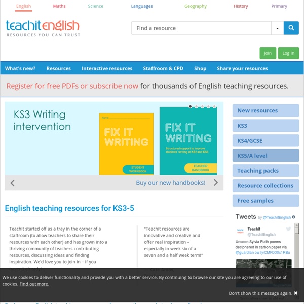 Teachit - English teaching resources