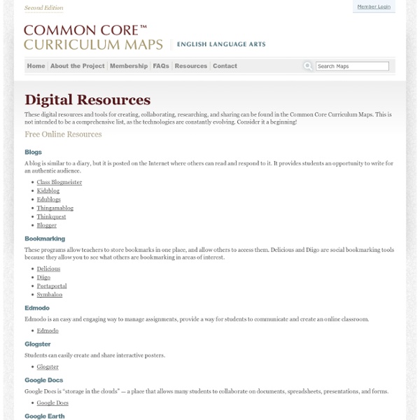 Common Core Curriculum Maps