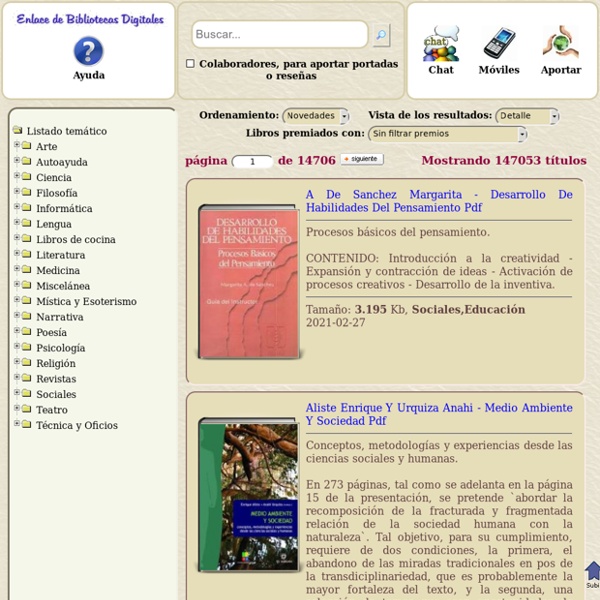 Enlace de bibliotecas digitales con 144043 ebooks