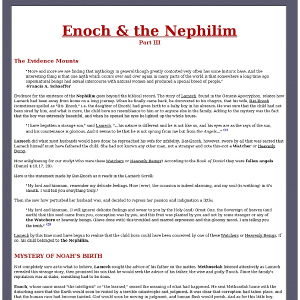 Enoch & the Nephilim - Part III