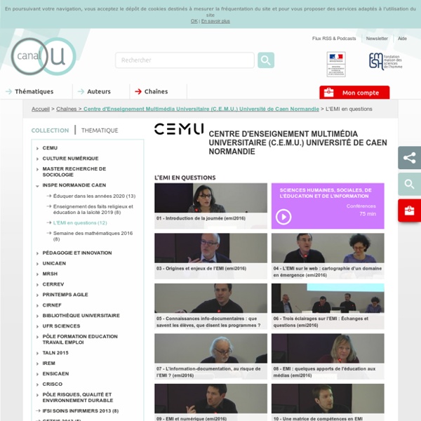 Centre d'Enseignement Multimédia Universitaire (C.E.M.U.) Université de Caen Normandie - Chaînes