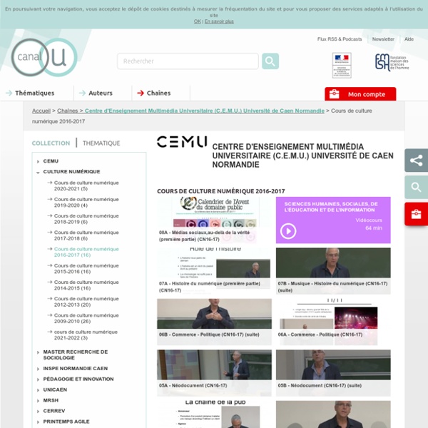 Centre d'Enseignement Multimédia Universitaire (C.E.M.U.) Université de Caen Normandie - Chaînes