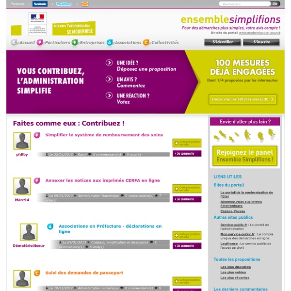 Ensemble simplifions