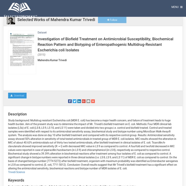 Biotyping of Enteropathogenic MDR Escherichia coli Isolates