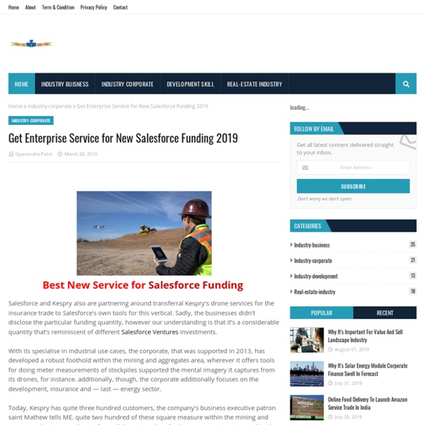 Get Enterprise Service for New Salesforce Funding 2019