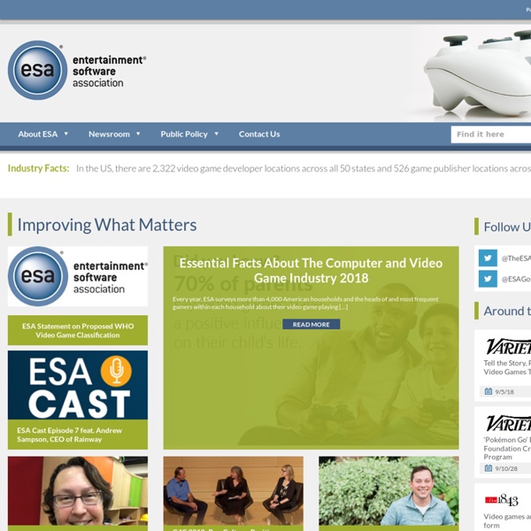 The Entertainment Software Association - Home Page