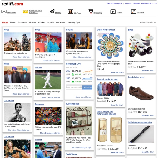 Rediff.com - India, Business, Stock, Sports, Cricket, Entertainment, Bollywood, Music, Video and Breaking news, Rediffmail NG