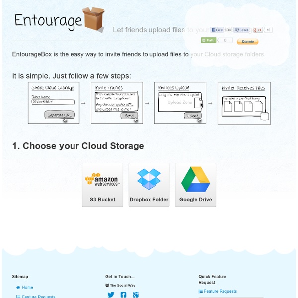 EntourageBox - Invite Friends to Upload to your Cloud Storage