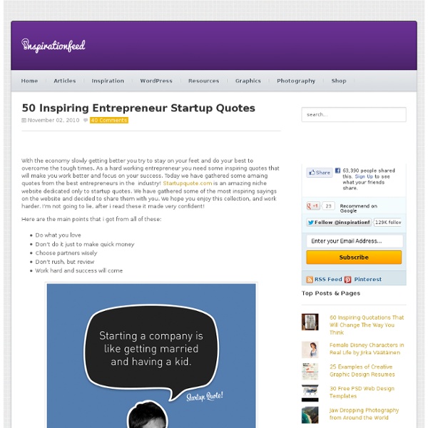 50 Inspiring Entrepreneur Startup Quotes