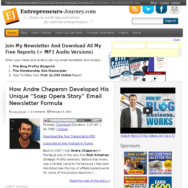 Internet Marketing Blog - Entrepreneurs-Journey.com