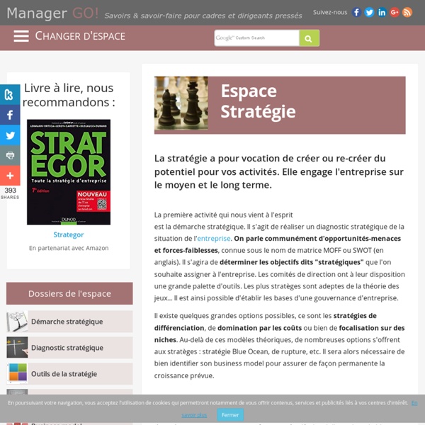 La stratégie d'entreprise, diagnostic et management stratégique