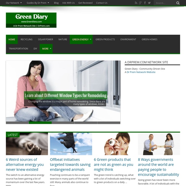 Greendiary : Greendiary - Let's go green and save the environment for a sustainable future