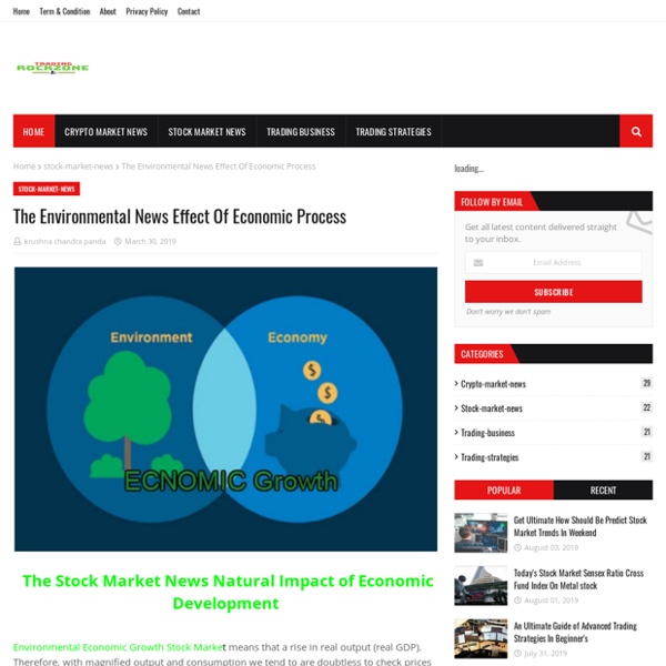 The Environmental News Effect Of Economic Process