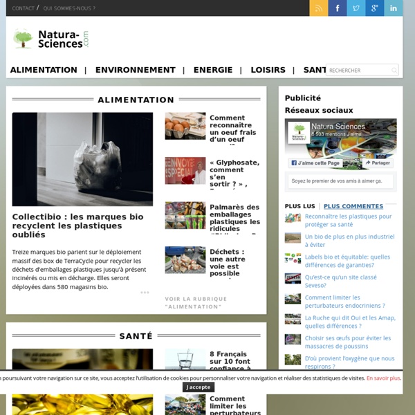 Natura Sciences : une référence en matière d'environnement - natura-sciences.com