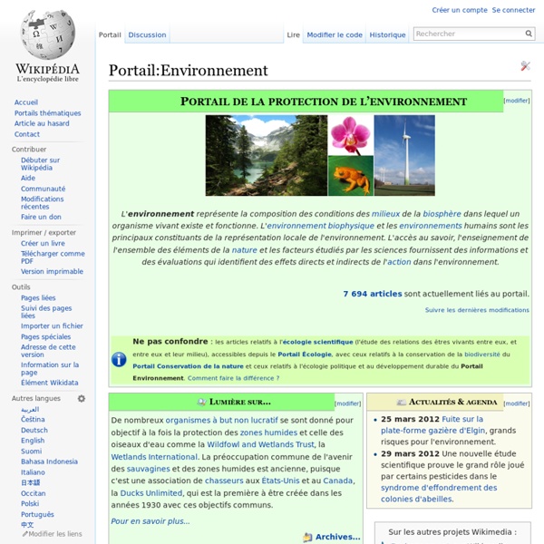 Portail:Environnement - Wikip?dia