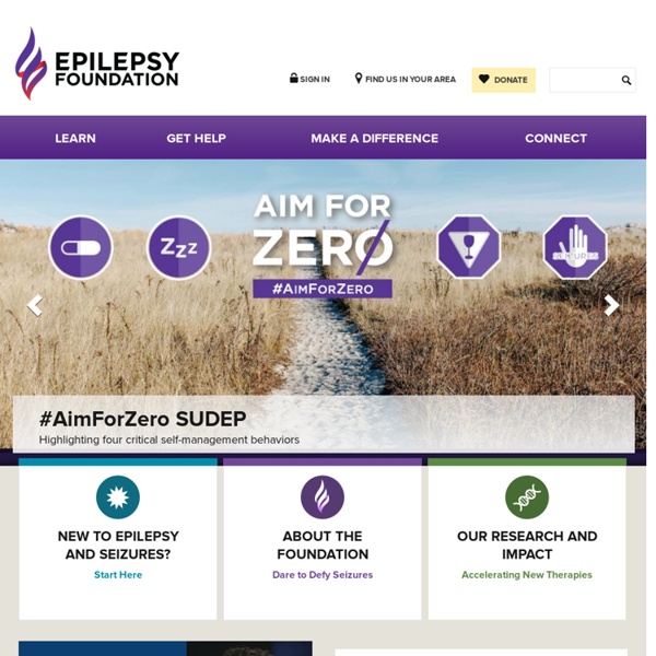 Epilepsy and seizure information for patients and health professionals