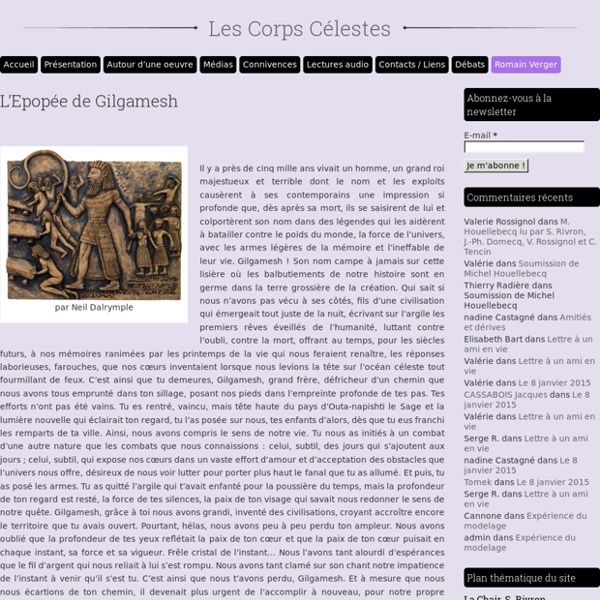 L’Epopée de Gilgamesh « Les Corps Célestes