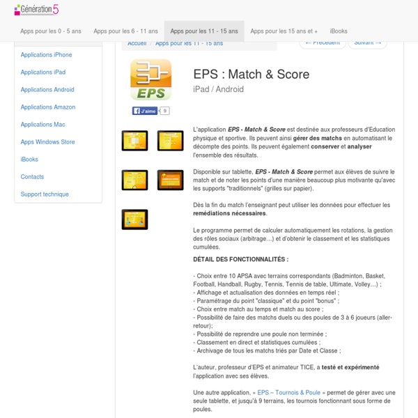 CP4 - EPS match et score