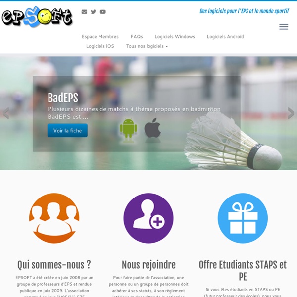 EPSOFT – Des logiciels pour l'EPS et le monde sportif