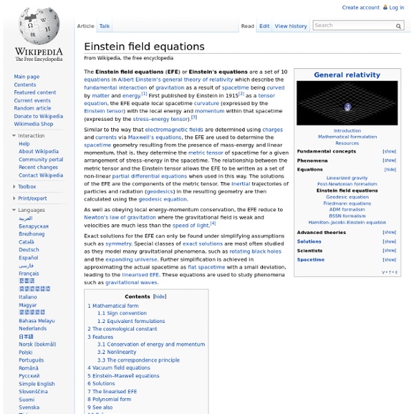 Einstein field equations