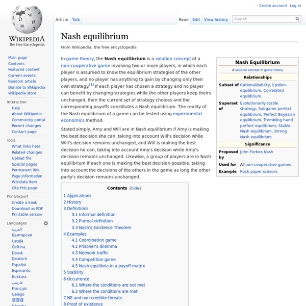 Nash equilibrium
