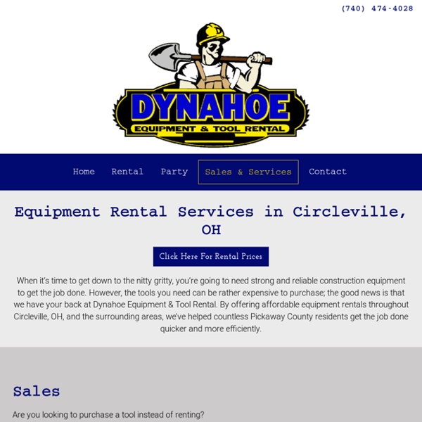 Equipment Rental in Circleville, OH