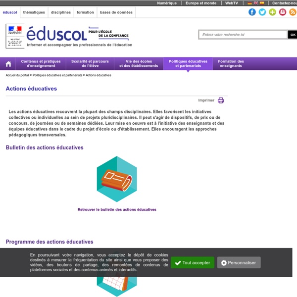 Le portail interministériel de l'éducation culturelle et artistique - Accueil