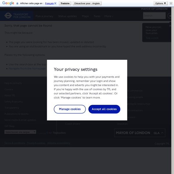 Transport for London - Mozilla Firefox