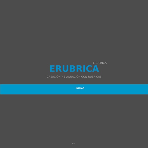 ERubrica- Creación de Rubricas Online