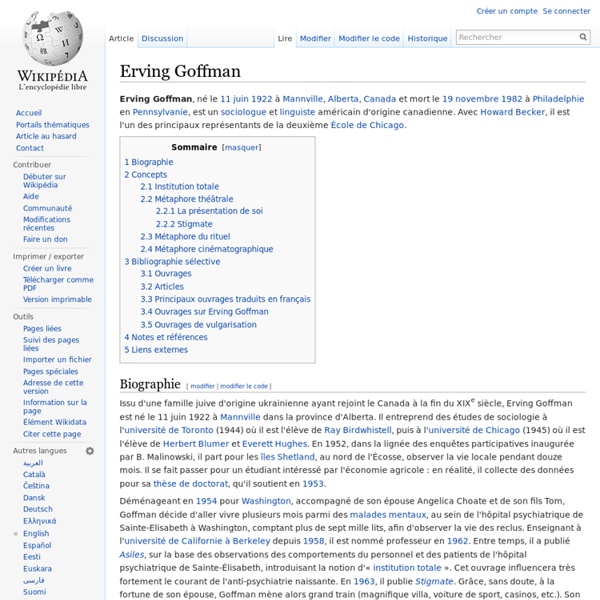 Erving Goffman (Wikipedia)