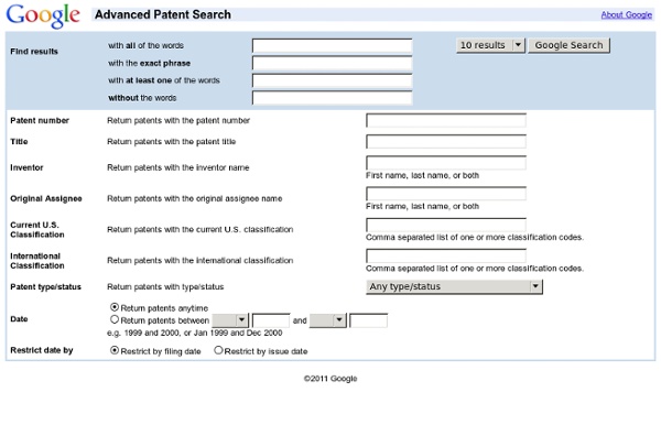 Advanced Patent Search
