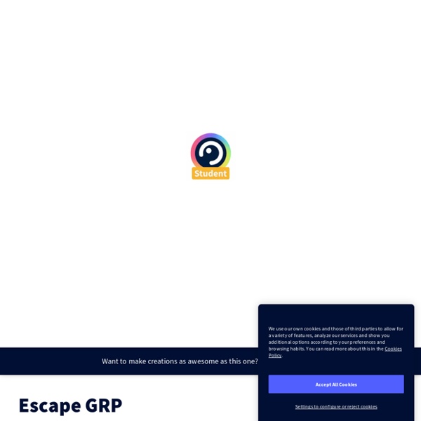 Escape GRP by carole.jaillet on Genially