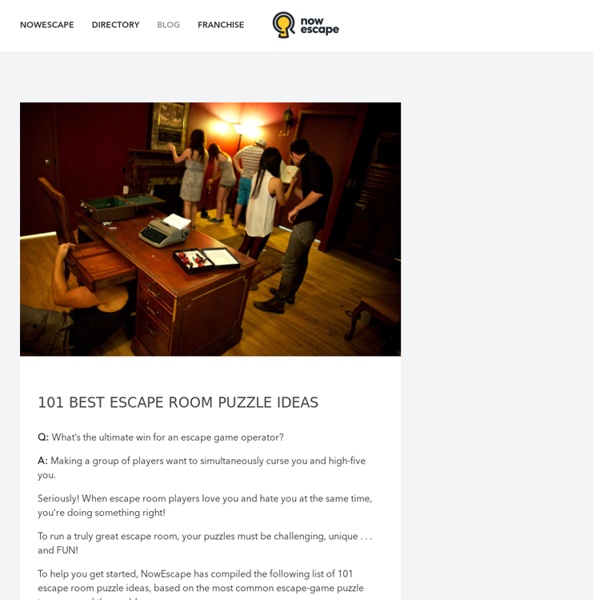 101 Best Escape Room Puzzle Ideas – Nowescape