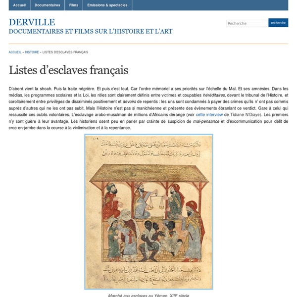 Listes d’esclaves français « Derville