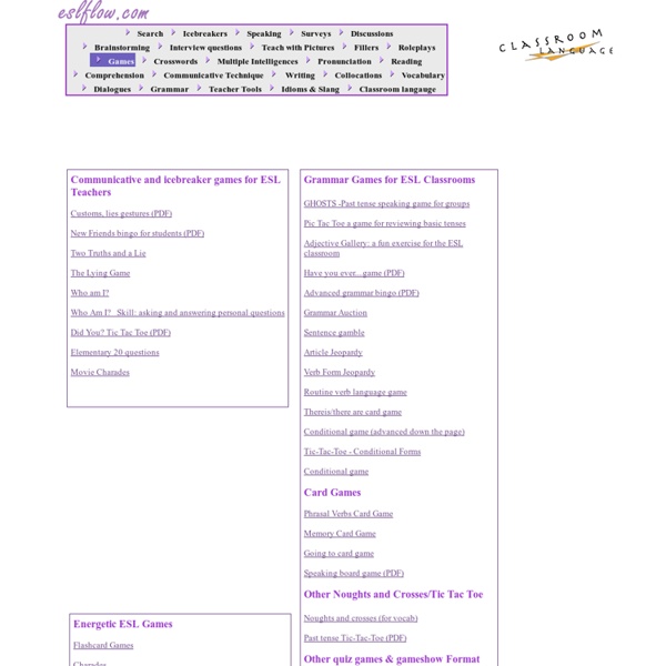 ESL/ELF  games
