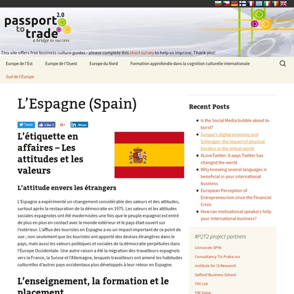 L’Espagne (Spain) - Business Culture