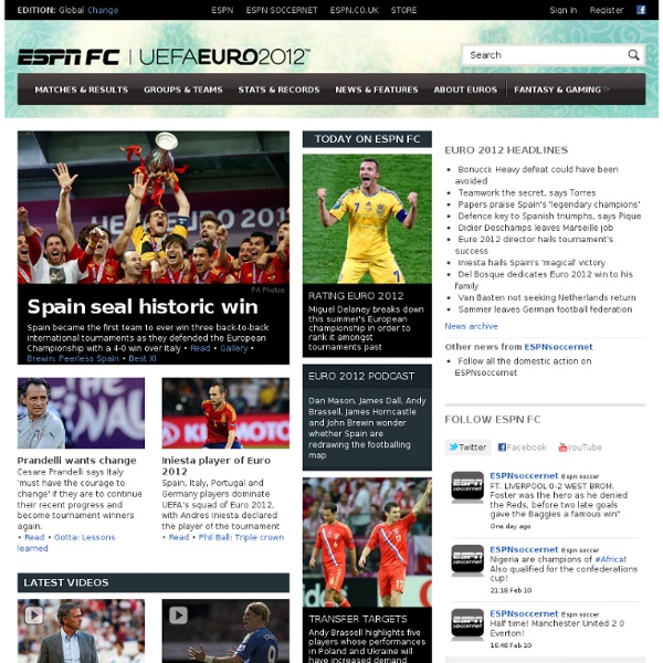 Soccer / Football News and Scores - ESPN Soccernet