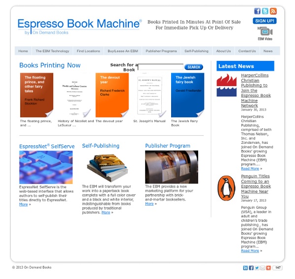 Espresso Book Machine Pearltrees