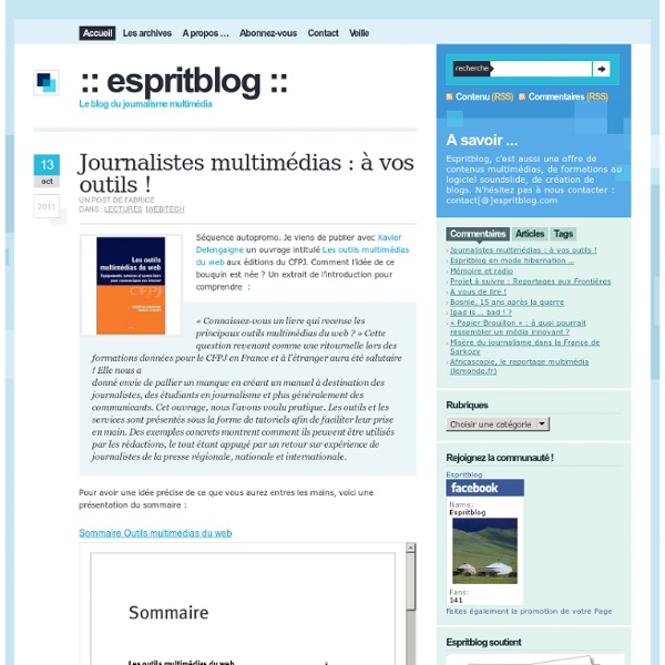 Espritblog, le laboratoire multimedia