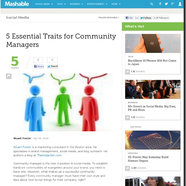 5 Essential Traits for Community Managers